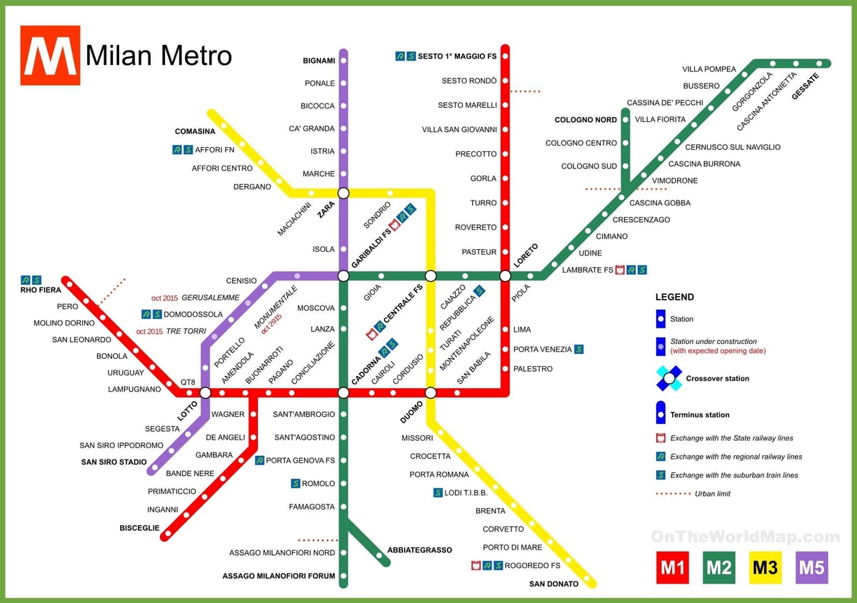 metro Milano karti