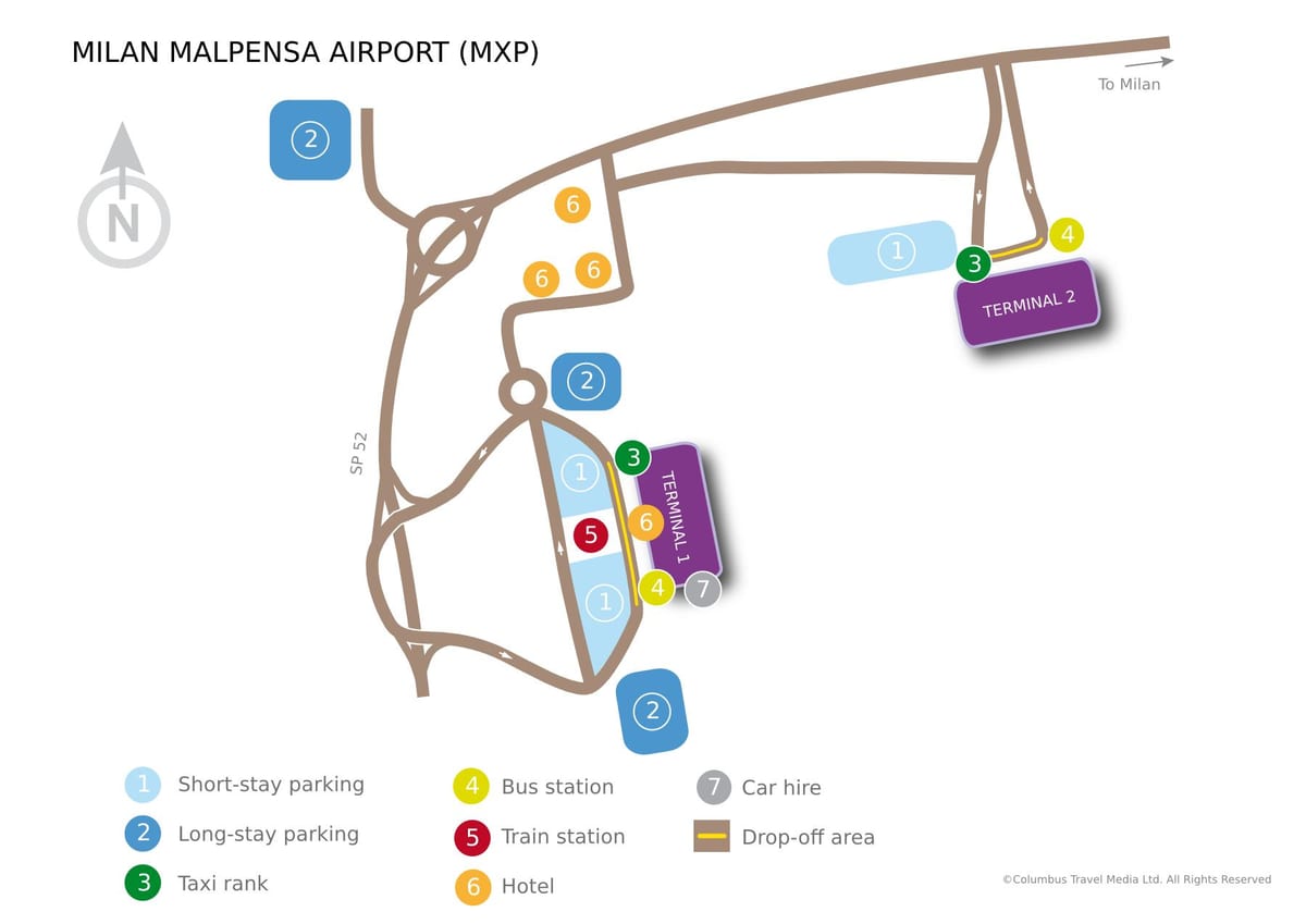 terminal Milano Malpensa 1 kartica
