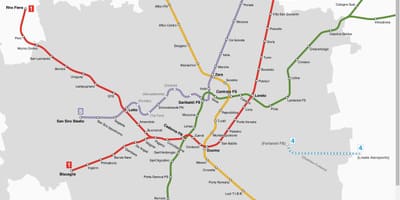 Karta bankomata Milano tramvaj