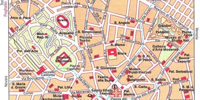 Milano Italija kartica turista